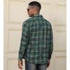 imageAlex Vando Mens Button Down Shirts Regular Fit Long Sleeve Casual Plaid Flannel ShirtSnow Green