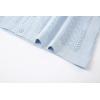 imageAlex Vando Mens Knitted Dress Shirts 8Way Stretch Easy Care Solid Short Sleeve Shirt for MenHerringbone Blue