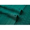imageAlex Vando Mens Knitted Dress Shirts 8Way Stretch Easy Care Solid Short Sleeve Shirt for MenHerringbone Green