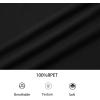 imageAlex Vando Mens Long Sleeve Zipper Golf Shirts Color Block Texture Polo Shirt for MenBlack