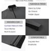 imageAlex Vando Mens Long Sleeve Zipper Golf Shirts Color Block Texture Polo Shirt for MenDark Grey