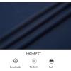imageAlex Vando Mens Long Sleeve Zipper Golf Shirts Color Block Texture Polo Shirt for MenNavy