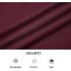 imageAlex Vando Mens Long Sleeve Zipper Golf Shirts Color Block Texture Polo Shirt for MenWine