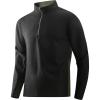 imageAlex Vando Mens Long Sleeve Zipper Golf Shirts Color Block Texture Polo Shirt for MenBlack