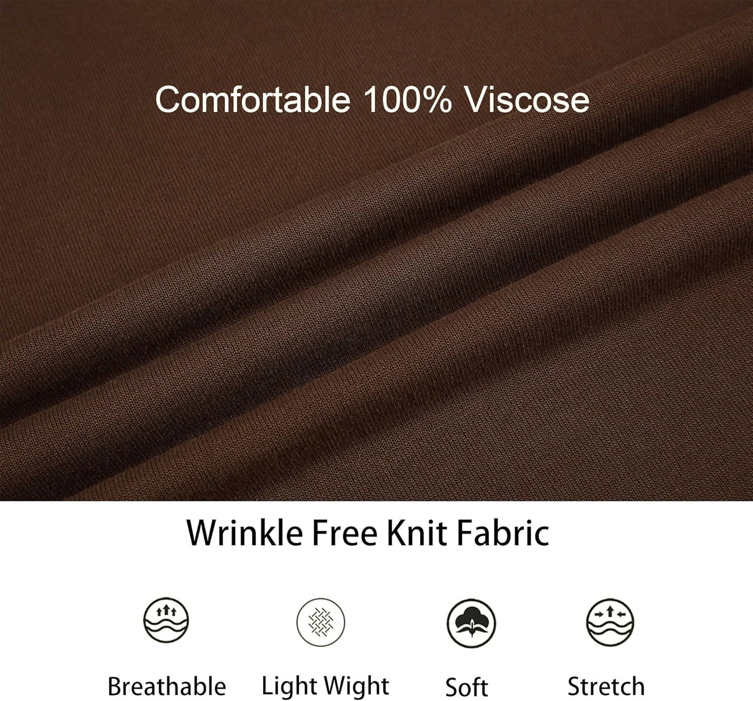 imageAlex Vando Mens Knit Polo Shirts Long Sleeve Sweater Casual Fashion Classic Button Down Polo ShirtsCoffeeKhaki
