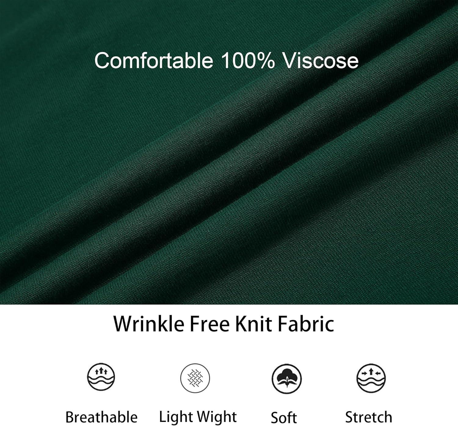 imageAlex Vando Mens Knit Polo Shirts Long Sleeve Sweater Casual Fashion Classic Button Down Polo ShirtsGreen