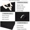 imageAlex Vando Mens Knit Polo Shirts Long Sleeve Sweater Casual Fashion Classic Button Down Polo ShirtsBlack