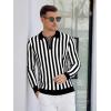 imageAlex Vando Mens Knit Polo Shirts Long Sleeve Sweater Casual Fashion Classic Button Down Polo ShirtsBlackWhite