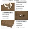 imageAlex Vando Mens Knit Polo Shirts Long Sleeve Sweater Casual Fashion Classic Button Down Polo ShirtsBrown