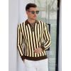 imageAlex Vando Mens Knit Polo Shirts Long Sleeve Sweater Casual Fashion Classic Button Down Polo ShirtsCoffeeKhaki