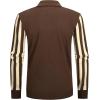imageAlex Vando Mens Knit Polo Shirts Long Sleeve Sweater Casual Fashion Classic Button Down Polo ShirtsCoffeeKhaki