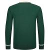 imageAlex Vando Mens Knit Polo Shirts Long Sleeve Sweater Casual Fashion Classic Button Down Polo ShirtsGreen