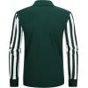 imageAlex Vando Mens Knit Polo Shirts Long Sleeve Sweater Casual Fashion Classic Button Down Polo ShirtsGreenWhite