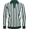 imageAlex Vando Mens Knit Polo Shirts Long Sleeve Sweater Casual Fashion Classic Button Down Polo ShirtsGreenWhite