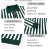 imageAlex Vando Mens Knit Polo Shirts Long Sleeve Sweater Casual Fashion Classic Button Down Polo ShirtsGreenWhite