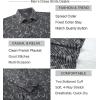 imageAlex Vando Mens Print Button Down Shirts Breathable Long Sleeve Regular Fit Knit Dress Shirts for MenBlack Leaf