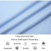 imageAlex Vando Mens Print Button Down Shirts Breathable Long Sleeve Regular Fit Knit Dress Shirts for MenBlue Check
