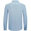 imageAlex Vando Mens Print Button Down Shirts Breathable Long Sleeve Regular Fit Knit Dress Shirts for MenBlue Circle