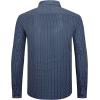 imageAlex Vando Mens Print Button Down Shirts Breathable Long Sleeve Regular Fit Knit Dress Shirts for MenNavy Flower