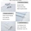 imageAlex Vando Mens Print Button Down Shirts Breathable Long Sleeve Regular Fit Knit Dress Shirts for MenWhite U