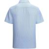 imageAlex Vando Mens Printed Dress Shirts Short Sleeve Easy Care Regular Fit Button Down ShirtBlue Pinstripe 6974