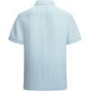 imageAlex Vando Mens Printed Dress Shirts Short Sleeve Easy Care Regular Fit Button Down ShirtBlue Stripe 863