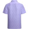 imageAlex Vando Mens Printed Dress Shirts Short Sleeve Easy Care Regular Fit Button Down ShirtPurple Pipe 6370