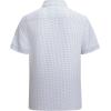imageAlex Vando Mens Printed Dress Shirts Short Sleeve Easy Care Regular Fit Button Down ShirtTurquoise Dots 4705