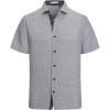 imageAlex Vando Mens Printed Dress Shirts Short Sleeve Easy Care Regular Fit Button Down ShirtBlack Square 4482