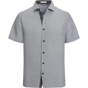imageAlex Vando Mens Printed Dress Shirts Short Sleeve Easy Care Regular Fit Button Down ShirtBlack Square 4482