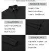 imageAlex Vando Mens Dress Shirts 8Way Super Stretch French Placket Business Button Down Shirt MenBlack