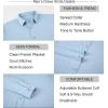 imageAlex Vando Mens Dress Shirts 8Way Super Stretch French Placket Business Button Down Shirt MenBlue