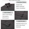 imageAlex Vando Mens Dress Shirts 8Way Super Stretch French Placket Business Button Down Shirt MenCharcoal