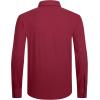 imageAlex Vando Mens Dress Shirts 8Way Super Stretch French Placket Business Button Down Shirt MenRed