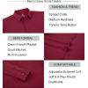 imageAlex Vando Mens Dress Shirts 8Way Super Stretch French Placket Business Button Down Shirt MenRed