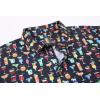 imageAlex Vando Mens Hawaiian Golf Shirt Moisture Wicking Digital Print Golf Shirts for MenBlack Drinking