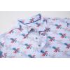 imageAlex Vando Mens Hawaiian Golf Shirt Moisture Wicking Digital Print Golf Shirts for MenBlue Christmas Leaf