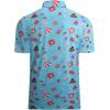 imageAlex Vando Mens Hawaiian Golf Shirt Moisture Wicking Digital Print Golf Shirts for MenBlue Guita