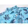 imageAlex Vando Mens Hawaiian Golf Shirt Moisture Wicking Digital Print Golf Shirts for MenBlue Palm Tree