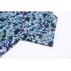 imageAlex Vando Mens Hawaiian Golf Shirt Moisture Wicking Digital Print Golf Shirts for MenBlueGreen Leaf