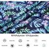 imageAlex Vando Mens Hawaiian Golf Shirt Moisture Wicking Digital Print Golf Shirts for MenBlueGreen Leaf