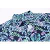 imageAlex Vando Mens Hawaiian Golf Shirt Moisture Wicking Digital Print Golf Shirts for MenBlueGreen Leaf