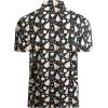 imageAlex Vando Mens Hawaiian Golf Shirt Moisture Wicking Digital Print Golf Shirts for MenGold Christmas Tree