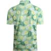 imageAlex Vando Mens Hawaiian Golf Shirt Moisture Wicking Digital Print Golf Shirts for MenGreen Lemon