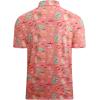 imageAlex Vando Mens Hawaiian Golf Shirt Moisture Wicking Digital Print Golf Shirts for MenPink Drinking