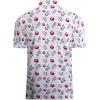 imageAlex Vando Mens Hawaiian Golf Shirt Moisture Wicking Digital Print Golf Shirts for MenWhite Christmas Ball