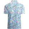 imageAlex Vando Mens Hawaiian Golf Shirt Moisture Wicking Digital Print Golf Shirts for MenWhite Palm Leaf