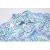 imageAlex Vando Mens Hawaiian Golf Shirt Moisture Wicking Digital Print Golf Shirts for MenWhite Palm Leaf
