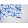 imageAlex Vando Mens Hawaiian Golf Shirt Moisture Wicking Digital Print Golf Shirts for MenWhite Palm Tree