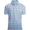 imageAlex Vando Mens Hawaiian Golf Shirt Moisture Wicking Digital Print Golf Shirts for MenBlue Surfboard